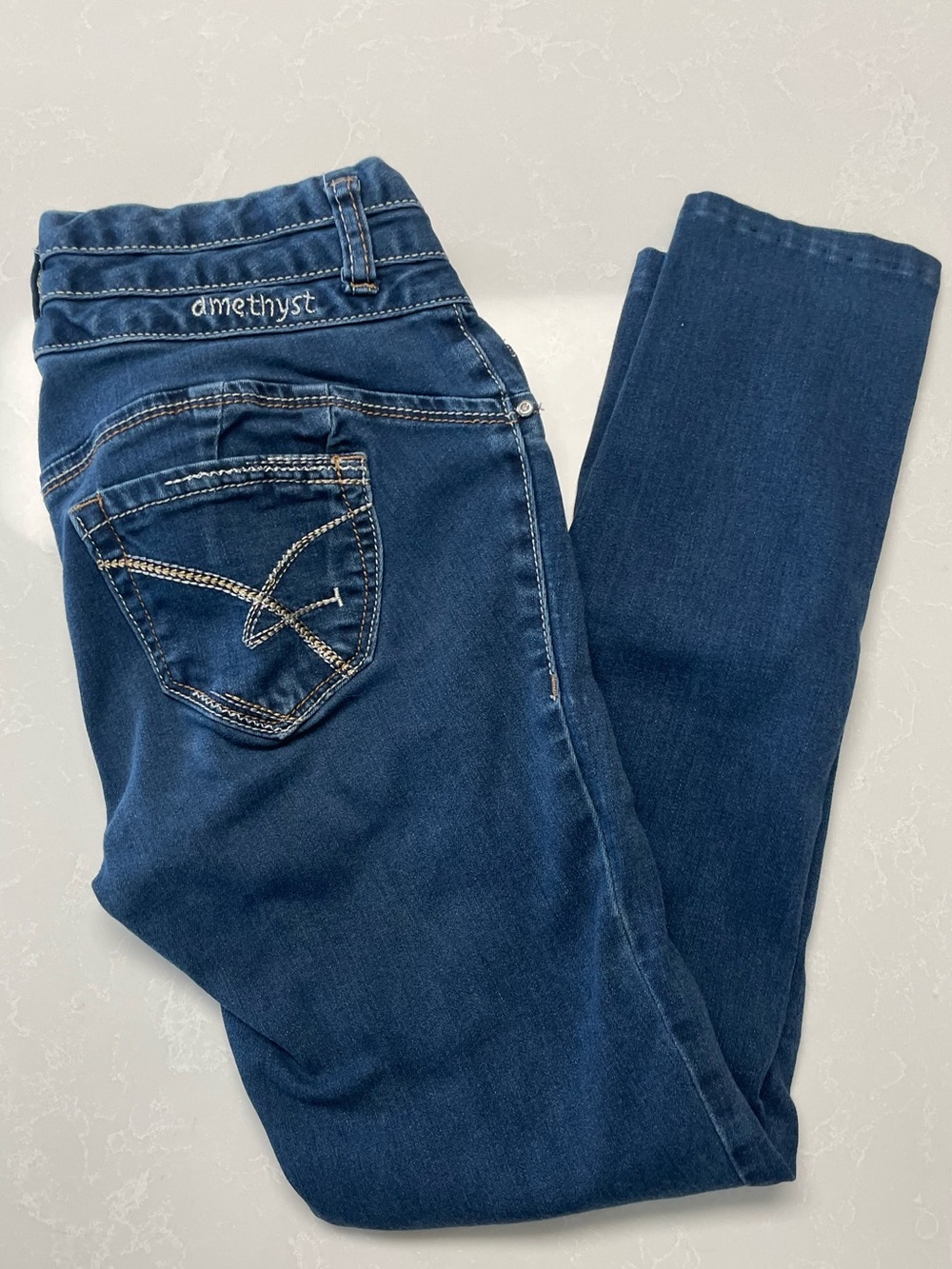 Y2k Mid rise Skinny Amethyst Jeans